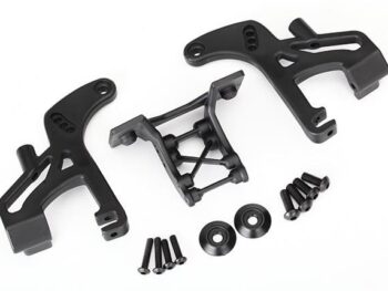 Traxxas TRX8616 Wing mounts, low profile - een set zwar