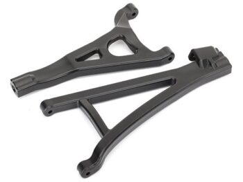 Traxxas TRX8632 Suspension arms, front (left), heavy duty (upper (1)/ lower (1)) - twee zwarte