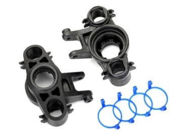 Traxxas TRX8635 Axle carriers, left & right (1 each) (use with 8x16mm & 17x26mm ball bearings)/ - twee zwarte