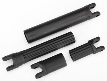 Traxxas TRX8655 Half shafts, center (internal splined (2)/ external splined (2)) (plastic parts - vier zwarte