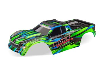 Traxxas TRX9067-GRN Body, Maxx Ultimate, green (painted, decals applied) (fits Maxx with extended chassis (352mm wheelbase))