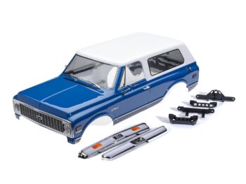 Traxxas TRX9130-BLWT Body, Chevrolet Blazer (1972), complete, blue & white (painted) (includes grille, side mirrors, door handles, windshield wipers, front & rear bumpers, clipless mounting) (requires #8072X