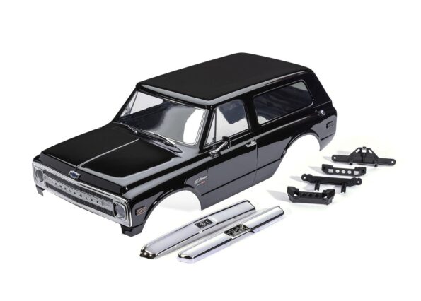 Traxxas TRX9131-BLK Body, Chevrolet Blazer (1969), complete, black (painted) (includes grille, side mirrors, door handles, windshield wipers, front & rear bumpers, clipless mounting) (requires #8072X inner fenders)