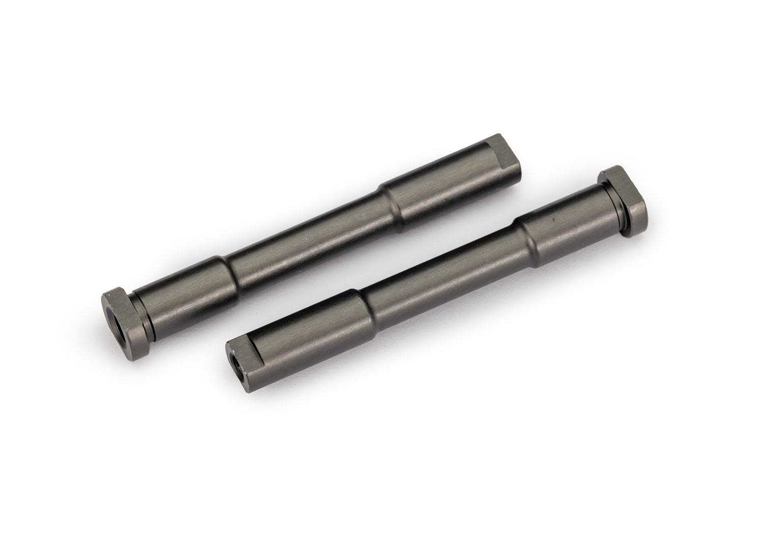 Bellcrank posts, steering (aluminum, gray-anodized) Traxxas TRX9525-GRAY Bellcrank posts, steering (aluminum, gray-anodized) - twee identieke