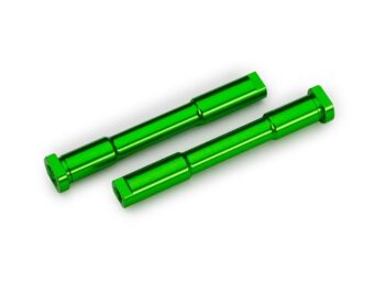 Traxxas TRX9525-GRN Bellcrank posts, steering (aluminum, green-anodized) - twee ident