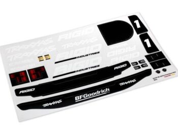 Traxxas TRX8516 Decals, Unlimited Desert Racer, Rigid Edition - witte stickervel