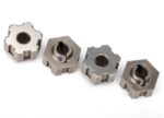 Wheel hubs, hex, steel (4)