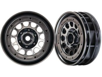Traxxas TRX8173 Wheels, Method 105 1.9' (black chrome, beadlock) (beadlock rings sold separately - twee RC-vel
