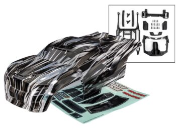 Traxxas TRX9611 Body, Sledge, ProGraphix (graphics are printed, requires paint & final color application)/ body mounts (front & rear)/ body support/ decal sheet - een