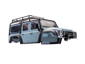Traxxas TRX9712-BGRY TRX-4M Land Rover Defender Assembled Light Blue Body - een lichtblau