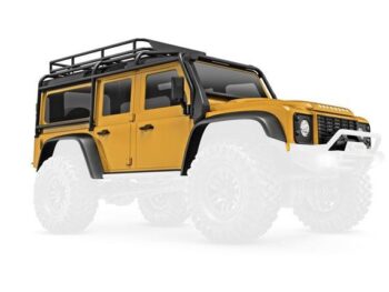 Traxxas TRX9712-TAN Body, Land Rover Defender, complete, tan (includes grille, side mirrors, door handles, fender flares, fuel canisters, jack, spare tire mount, & clipless mounting) (requires #9734 front & rear bumpers)