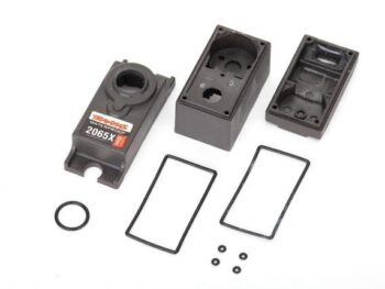 Traxxas TRX2063X SERVO CASE/GASKETS (FOR 2065X METAL GEAR, WATERPROOF, SUB-MICRO SERVO), TRX2063X