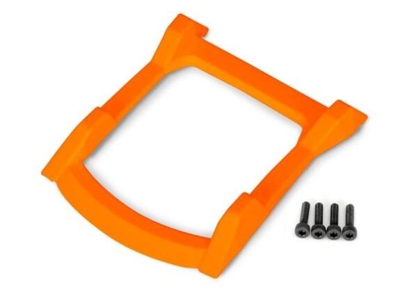 Traxxas TRX6728T Skid plate, roof (body)/ 3x12mm CS (4) ORANGE, TRX6728T