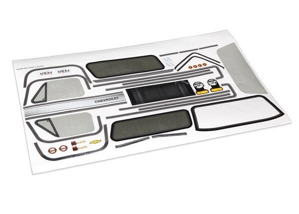 Decal sheet, Chevrolet Blazer (1979), TRX8131 Traxxas TRX8131 Decal sheet, Chevrolet Blazer (1979), TRX8131 - wit stick