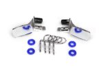 Mirrors, side, chrome (left & right)/ o-rings (4)/ body clips (4) (fits #8130 bo, TRX8133