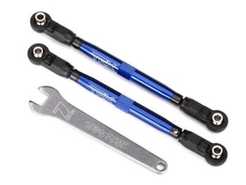 Traxxas TRX8547X Toe links, front, Unlimited Desert Racer (TUBES blue-anodized, 7075-T6 aluminum,, TRX8547X