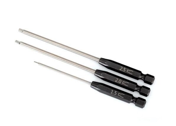 Traxxas TRX8715 Traxxas Speed Bit Set, hex driver, 3-piece straight (1.5mm, 2.0mm, 2.5mm), 1/4', TRX8715