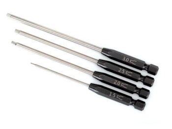 Traxxas TRX8715X Traxxas Speed Bit Set, hex driver, 4-piece straight (1.5mm, 2.0mm, 2.5mm, 3.0mm), TRX8715X