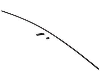 Traxxas TRX1726A Antenna, tube, black (1)/ vinyl antenna cap (1)/ wire retainer (1) - een lange