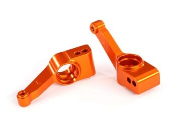 Traxxas TRX1952T Carriers, stub axle (orange-anodized 6061-T6 aluminum) (rear) (2) - twee oranje