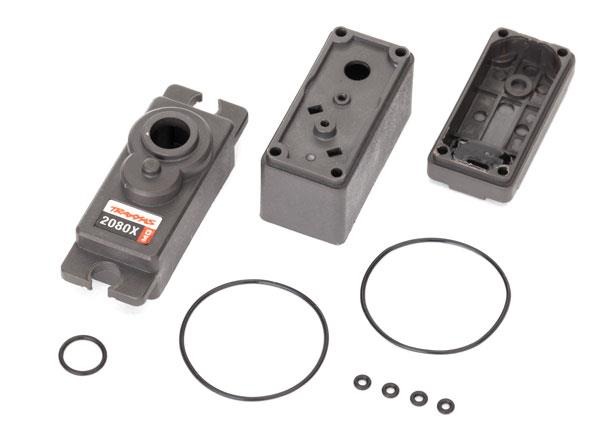 Servo case/ gaskets (for 2080X metal gear, micro, waterproof servo), TRX2081X Traxxas TRX2081X Servo case/ gaskets (for 2080X metal gear, micro, waterproof servo), TRX2081X - drie don