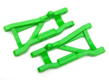 Traxxas TRX2555G SUSPENSION ARMS, REAR (GREEN) (2) (HEAVY DUTY, COLD WEATHER MATERIAL) - twee fel