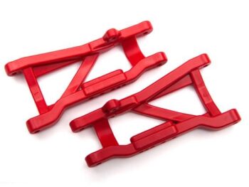 Traxxas TRX2555R SUSPENSION ARMS, REAR (RED) (2) (HEAVY DUTY, COLD WEATHER MATERIAL) - twee identieke