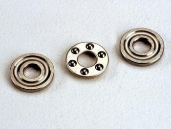Traxxas TRX2729 Thrust Washers(2)/ Thrust Bearing - drie kleine, ronde, metallic onder