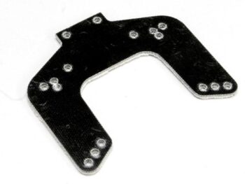 Traxxas TRX3418 Shock Tower, Front (Nitro Street) - zwart, hoekig onderdeel van
