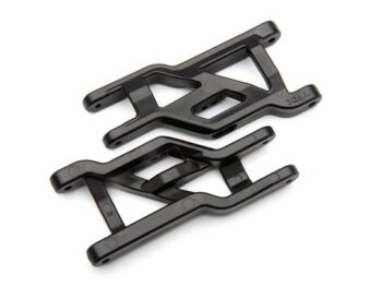 Traxxas TRX3631X SUSPENSION ARMS, FRONT (BLACK) (2) (HEAVY DUTY, COLD WEATHER MATERIAL) - twee zwar