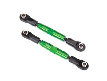 Traxxas TRX3643G Camber links, front (TUBES green-anodized, 7075-T6 aluminum, stronger than titan - twee