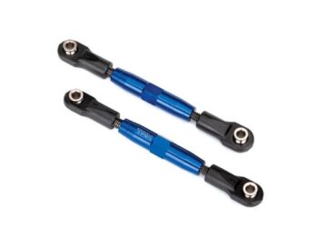 Traxxas TRX3643X Camber links, front (TUBES blue-anodized, 7075-T6 aluminum, stronger than titani - twee blauw