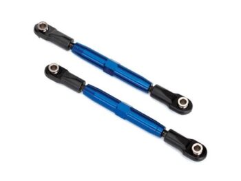 Traxxas TRX3644X Camber links, rear (TUBES blue-anodized, 7075-T6 aluminum, stronger than titaniu - twee blauw