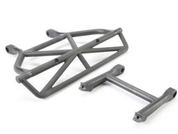 Traxxas TRX5836 Bumper, rear/ bumper mount, rear (black) - twee donkerg