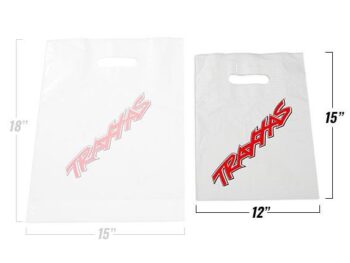 Traxxas TRX61648 Retail Bag Small, 30x37 cm - twee witte plastic