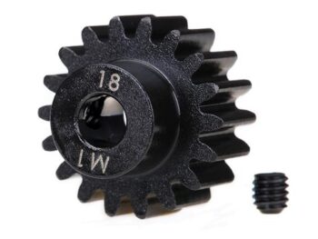 Traxxas TRX6491R Gear, 18-T pinion (machined) (1.0 metric pitch) (fits 5mm sh, #TRX6491R - zwart