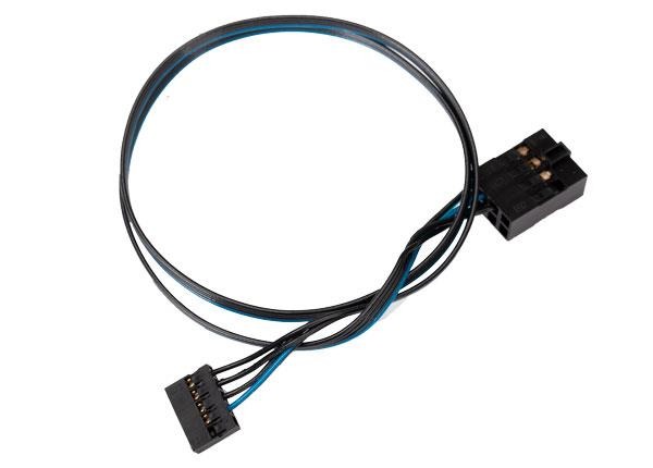 Data link, telemetry expander (connects #6550X telemetry expander 2.0 to the #3, TRX6566 Traxxas TRX6566 Data link, telemetry expander (connects #6550X telemetry expander 2.0 to the #3, TRX6566 - zwarte