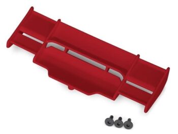 Traxxas TRX6721R Wing, Rustler 4X4 (red)/ 3x8mm FCS (3) - op de foto is een rode kunst