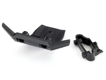 Traxxas TRX6736 Bumper, front/ bumper support, #6736 - twee zwarte