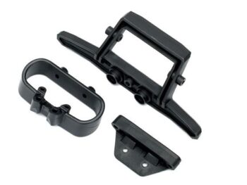 Traxxas TRX6737 Bumper, rear/ bumper mount, rear - drie zwar