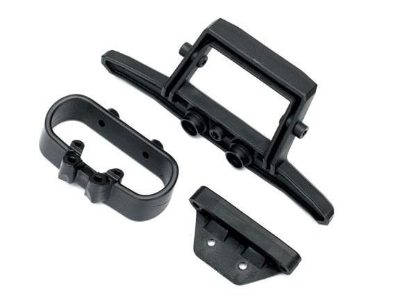 Bumper, rear/ bumper mount, rear Traxxas TRX6737 Bumper, rear/ bumper mount, rear - drie zwar