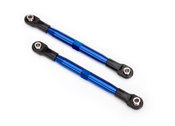 Toe links (TUBES blue-anodized, 7075-T6 aluminum, stronger than titanium) (87mm) Traxxas TRX6742X Toe links (TUBES blue-anodized, 7075-T6 aluminum, stronger than titanium) (87mm) - twee blauw ge