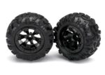 Tires and wheels, assembled, glued (Geode black, beadlock style wheels, Canyon A