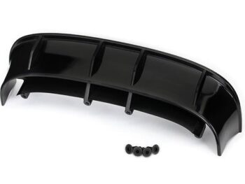 Traxxas TRX7413 Wing, Ford Fiesta ST Rally (black)/ hardware, TRX7413 - glanzend