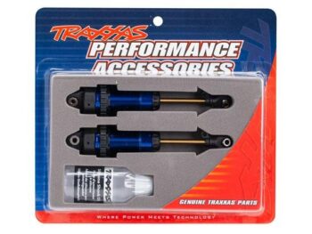 Traxxas TRX7462 Shocks, GTR xx-long blue-anodized, PTFE-coated bodies with TiN shafts (fully ass - twee blau