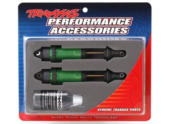 Traxxas TRX7462G Shocks, GTR xx-long green-anodized, PTFEcoated bodies with TiN shafts (fully ass