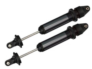 Traxxas TRX7761A Shocks, GTX, aluminum, black-anodized ( fully assembled w/o sp - twee zwar