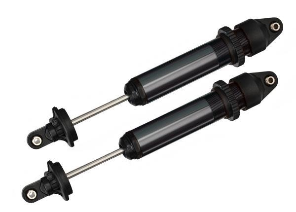 Shocks, GTX, aluminum, black-anodized ( fully assembled w/o sp Traxxas TRX7761A Shocks, GTX, aluminum, black-anodized ( fully assembled w/o sp - twee zwar
