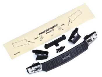 Traxxas TRX8116 Grill/ grill retainers (2)/ headlight housing (2)/ lens (2) (fits #8111 body) - een set zwar