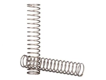 Traxxas TRX8155 Springs, shock, long (natural finish) (GTS) (0.47 rate) (for use with TRX-4 Long - twee zilverkle